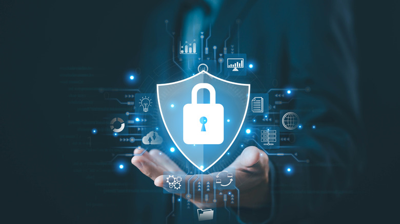 online data privacy concept graphic