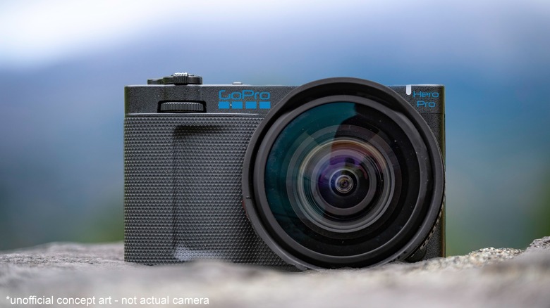 Photoshop-crafted concept image of what a GoPro Hero Pro might look like