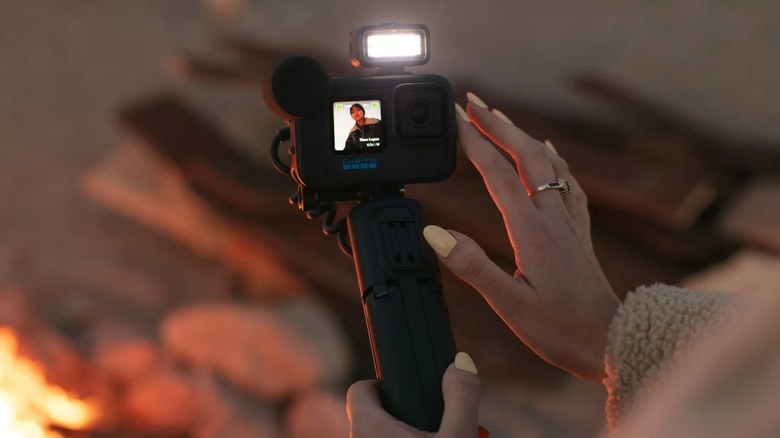 Woman using GoPro HERO10 Black