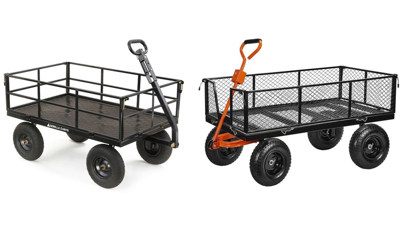 1,200 pound utility carts from Gorilla Made and Harbor Freight