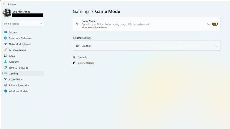 windows 11 game mode