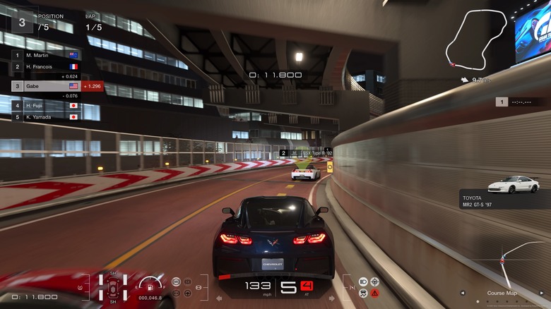 Gran Turismo in Tokyo at night