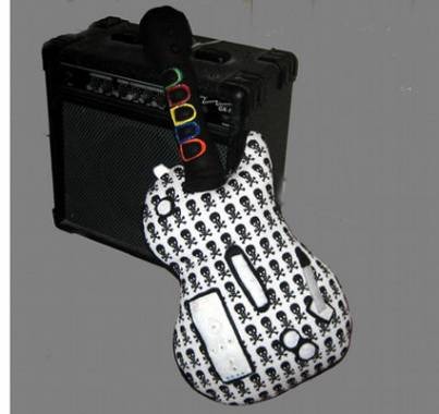 guitar hero wii controller in plush