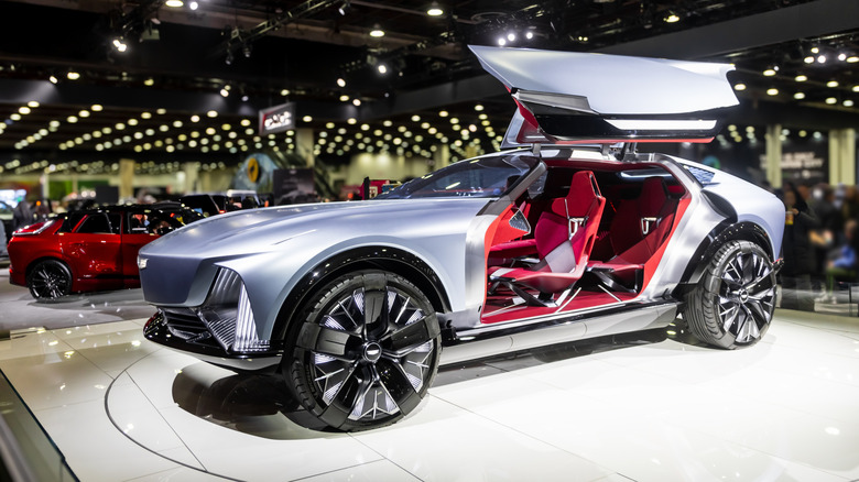 Cadillac Elevated Velocity Concept car on show at the 2026 Detroit Auto Show