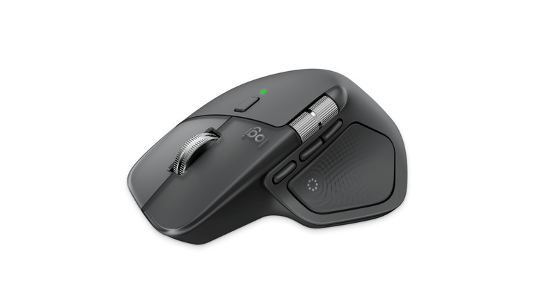 Logitech MX Master 4 on a white background