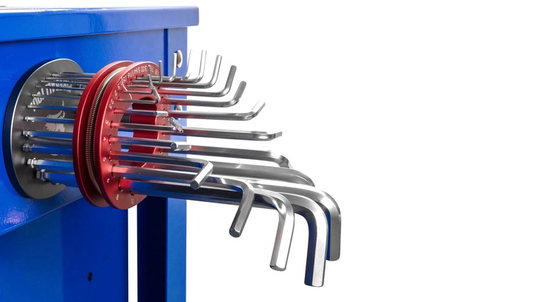 Picture showing hex key holder available through Fireball Tool