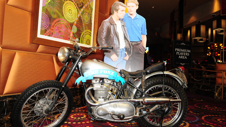 fonz bike on display