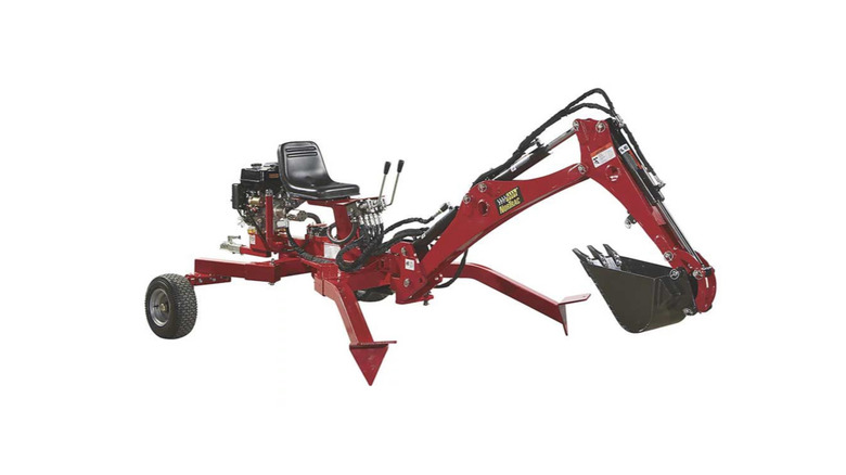 Picture showing a Tractor Supply Co. backhoe