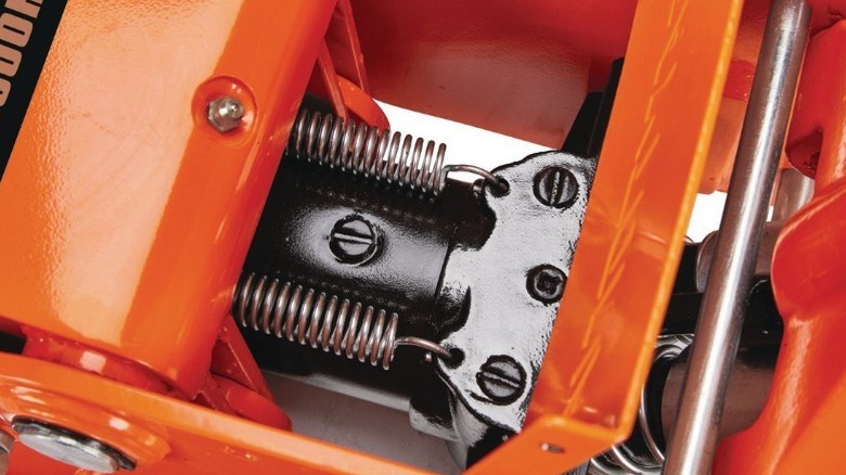 Close up of Daytona jack internal springs