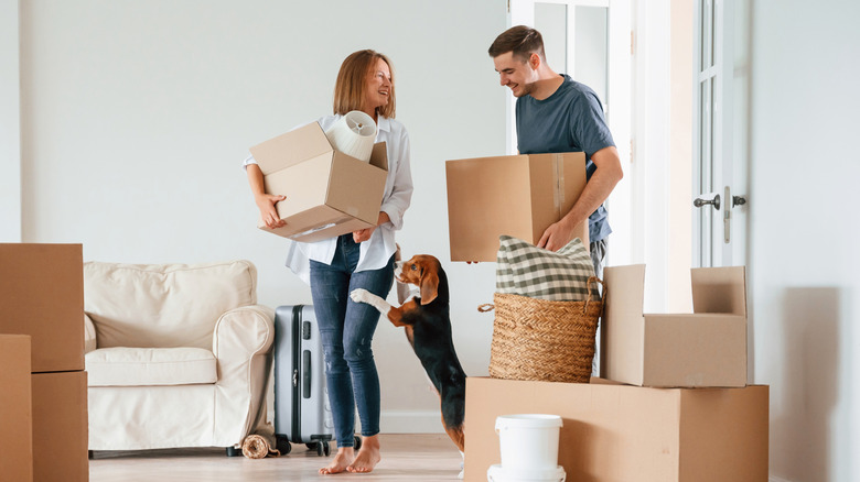 People moving
