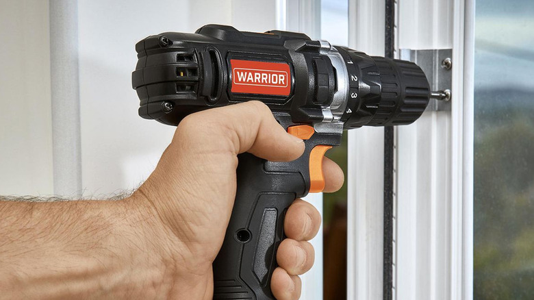 person using warrior drill