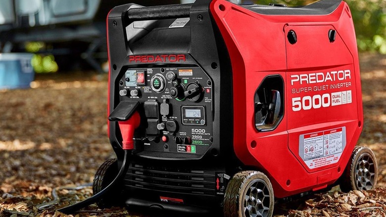 Harbor Freight Predator 5000 Generator on ground