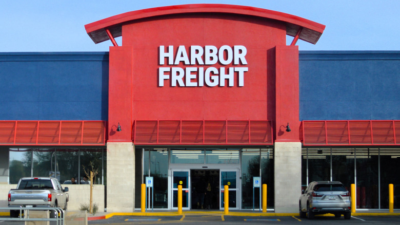 A Harbor Freight storefront.