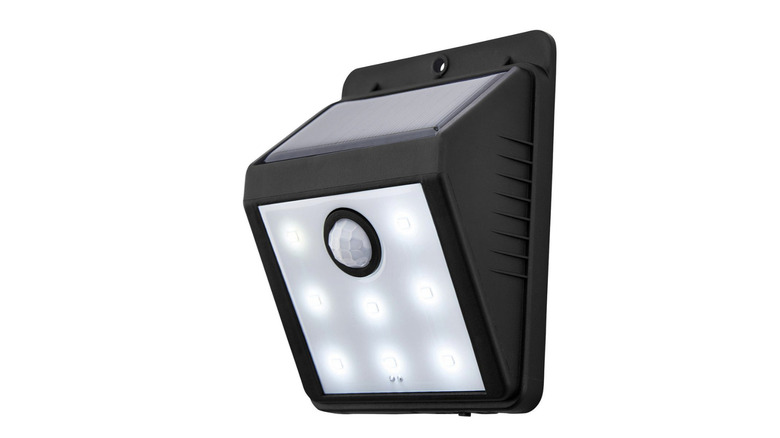 The Bunker Hill Security 115 Lumen Wall Mount Solar Security Light, Black