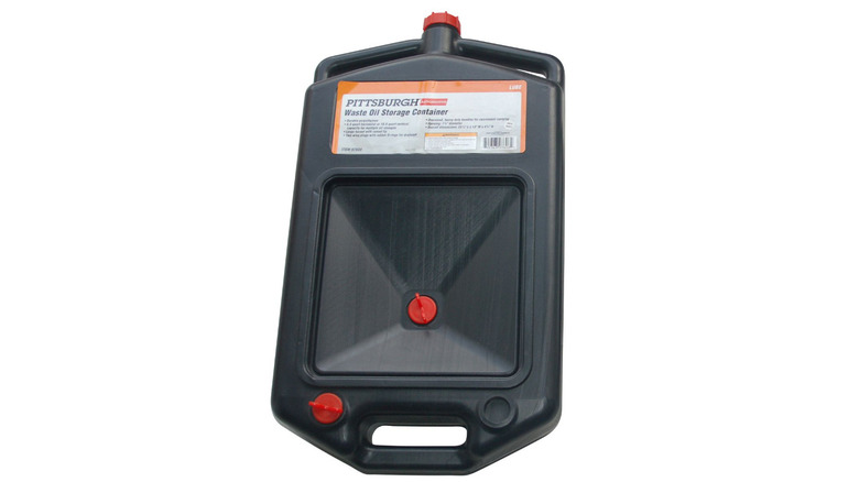 harbor Freight oil storage container