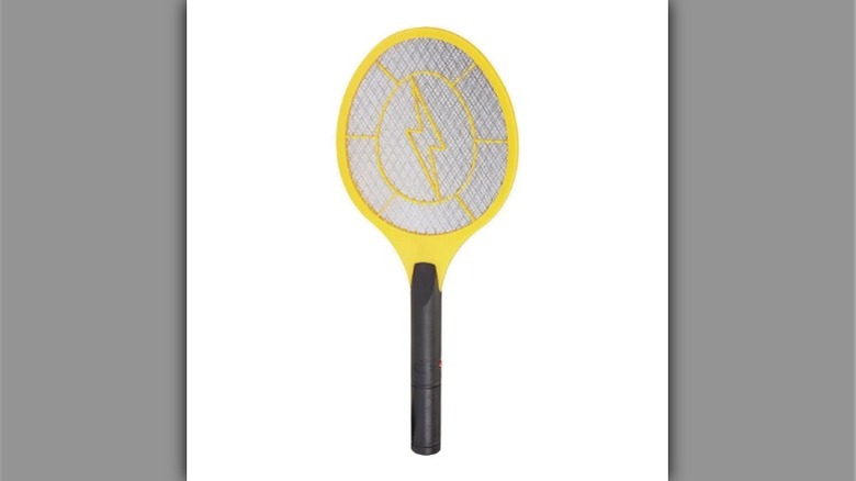 Yellow racquet-style bug zapper