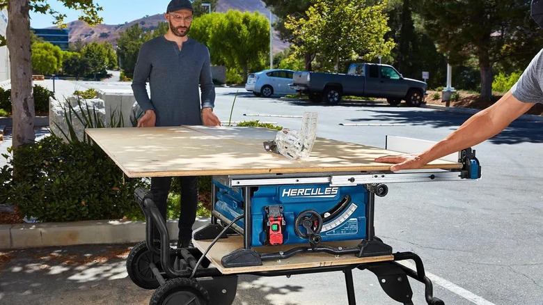 people using the Hercules 10-inch Compact Jobsite Table Saw
