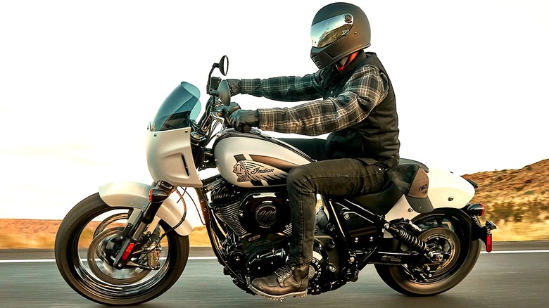 Rider on Indian Sport chief
