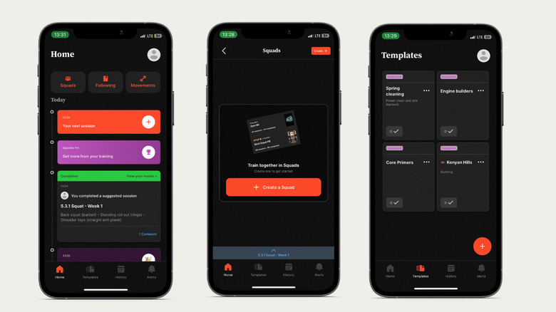 Squaddy app screenshots