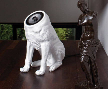 Headless dog speakers