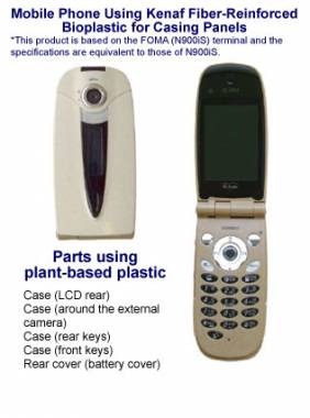NEC bioplastic cellphone