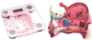 Hello Kitty Scales and Cell Phone Holder