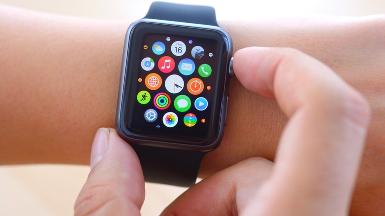 Apps on an Apple Watch