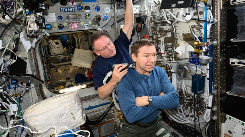 NASA astronauts Butch Wilmore and Mike Barratt.