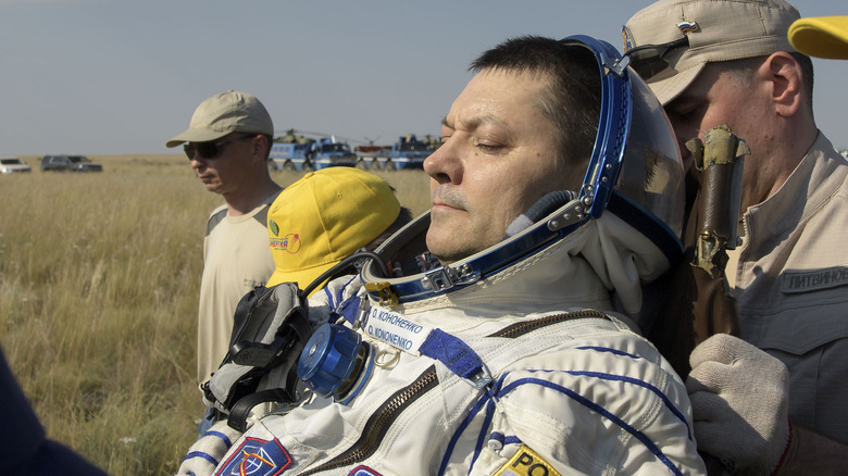 Oleg Kononenko after return to Earth.