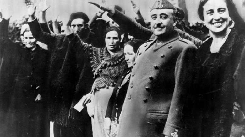 Fancisco Franco with Nazi party