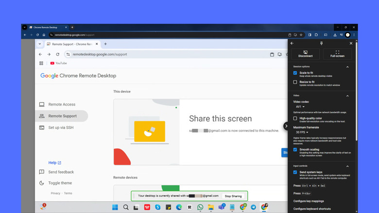 Accessing someone else's computer via Chrome Remote Desktop