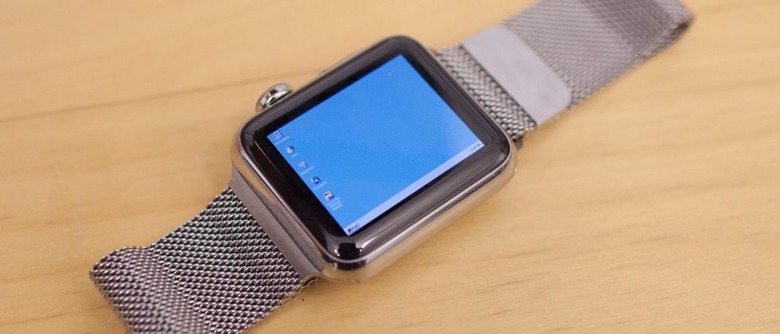 Here's an Apple Watch running Windows 95