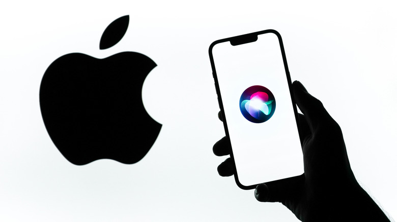 Siri app logo on an iPhone