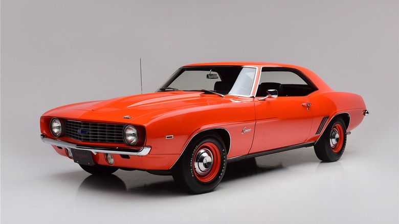 Orange 1969 Chevrolet COPO Camaro driver side
