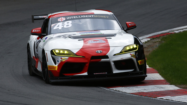 Gazoo Racing Toyota GR Supra on track