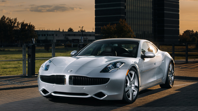 Fisker Karma parked