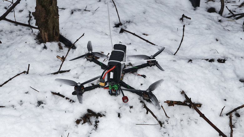 FPV drone in frontline Ukraine
