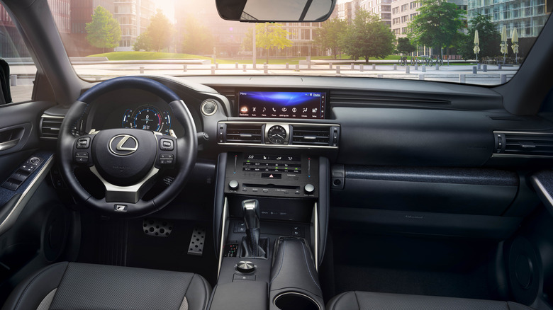 Interior of 2020 Lexus IS 350