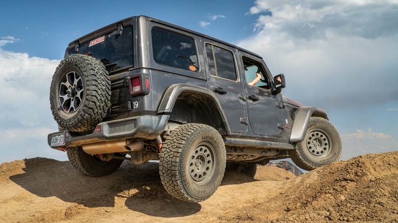 2022 Jeep Wrangler off-roading