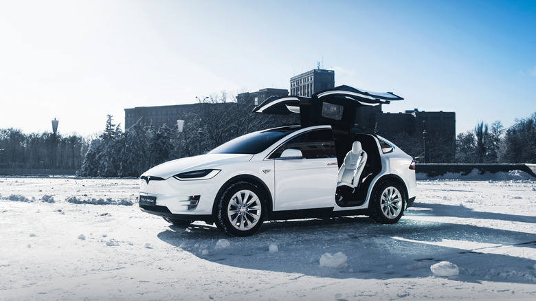 Tesla Model X white 2018