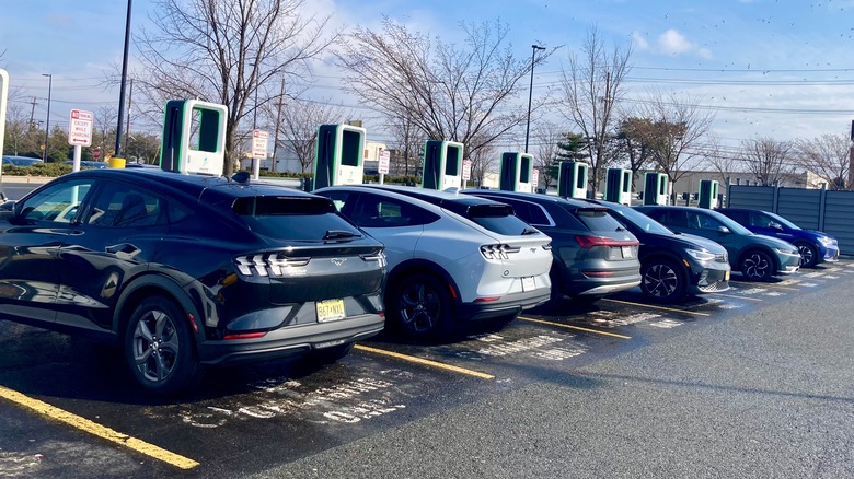 Walmart charging stations parking lot