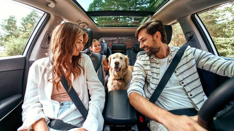 family on a road trip