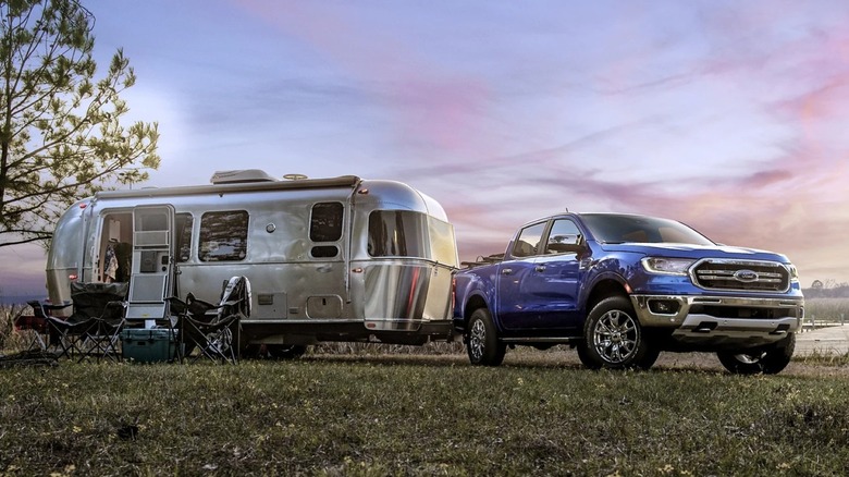 2023 Ford Ranger towing RV