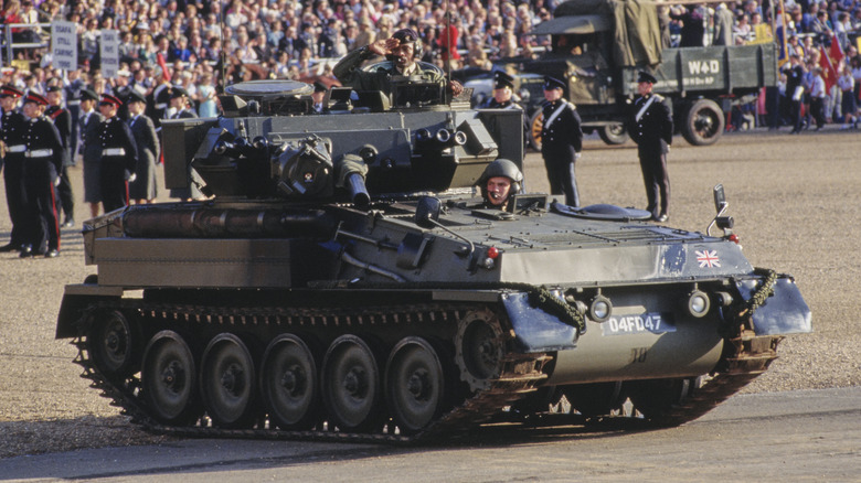 FV101 Scorpion seen during a military parade