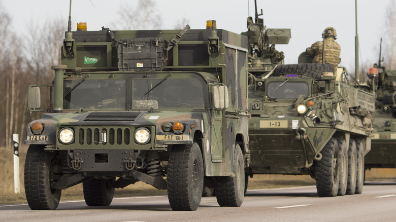 green humvee