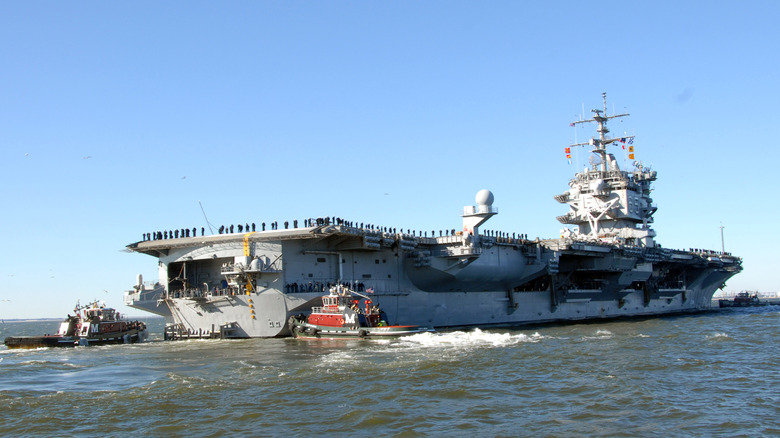 USS Enterprise at sea 