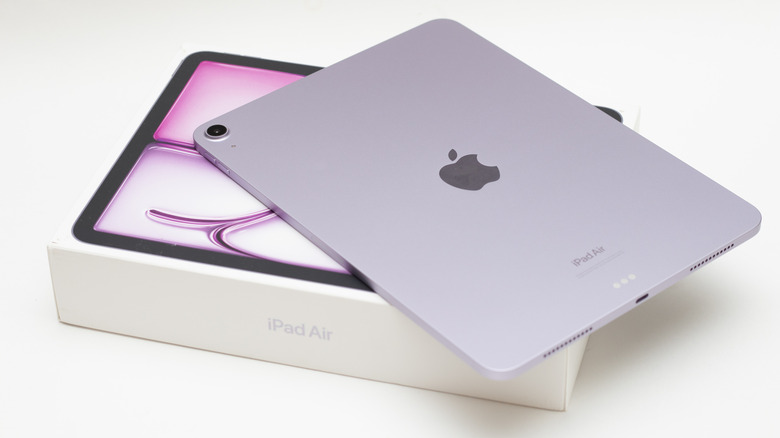 iPad Air on top of box