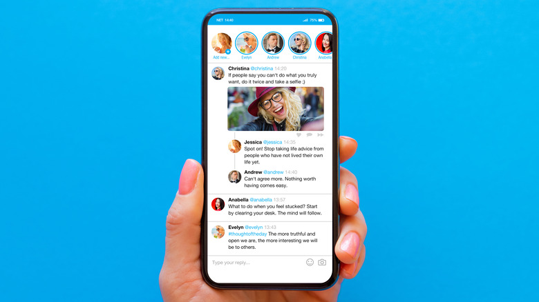 using twitter on iPhone