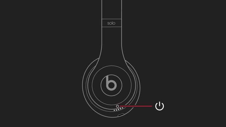 Power button the Beats Solo 3.