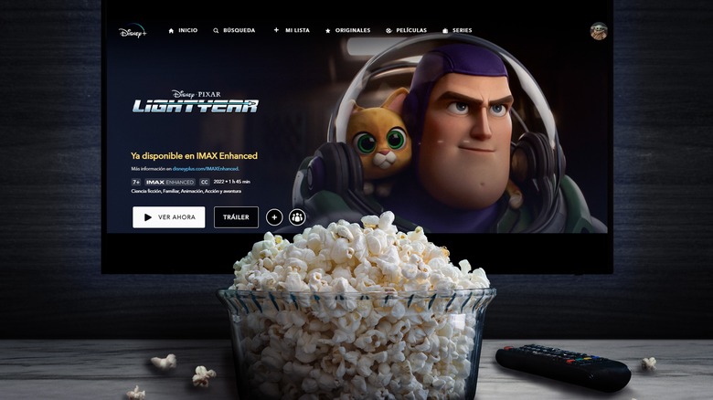 Disney Plus Lightyear TV popcorn